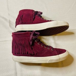 Vans Men/Women's Shoes "Sk8 Hi
Moc(Suede)--Port Royale/Blanc
